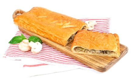 Пирог с грибами и капустой