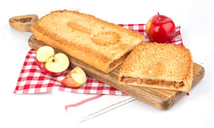 Пирог с яблоками и грушей