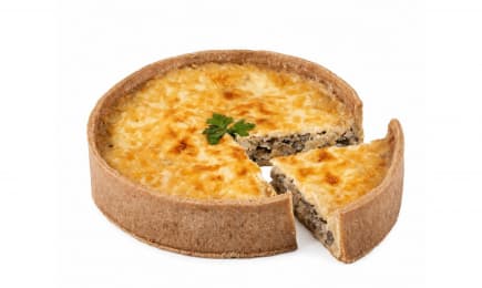 Киш с курицей и грибами
