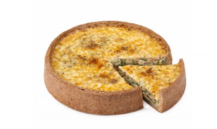 Киш со шпинатом и сыром